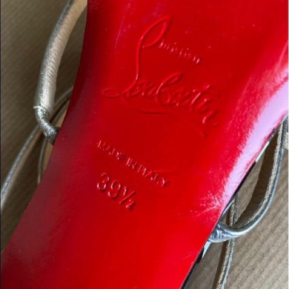 Christian Louboutin Leather-trimmed Python 39.5 - Picture 8 of 10